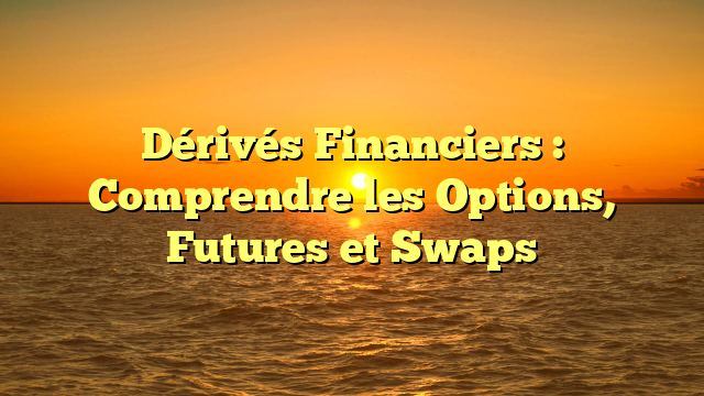 Dérivés Financiers : Comprendre les Options, Futures et Swaps